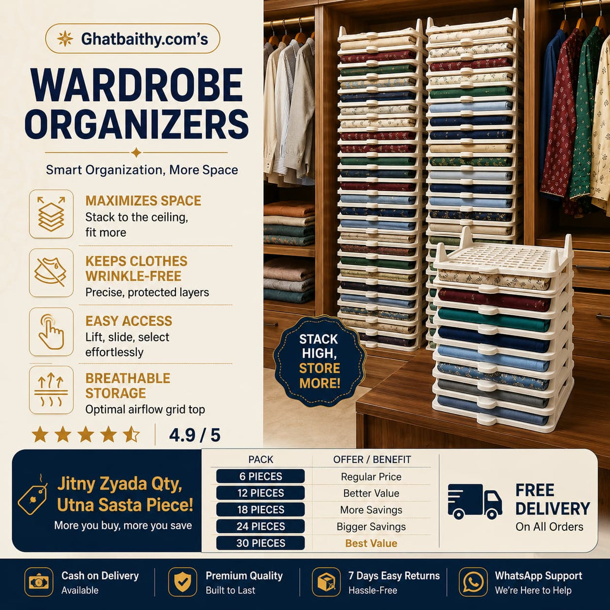 StackSmart Wardrobe Organizer