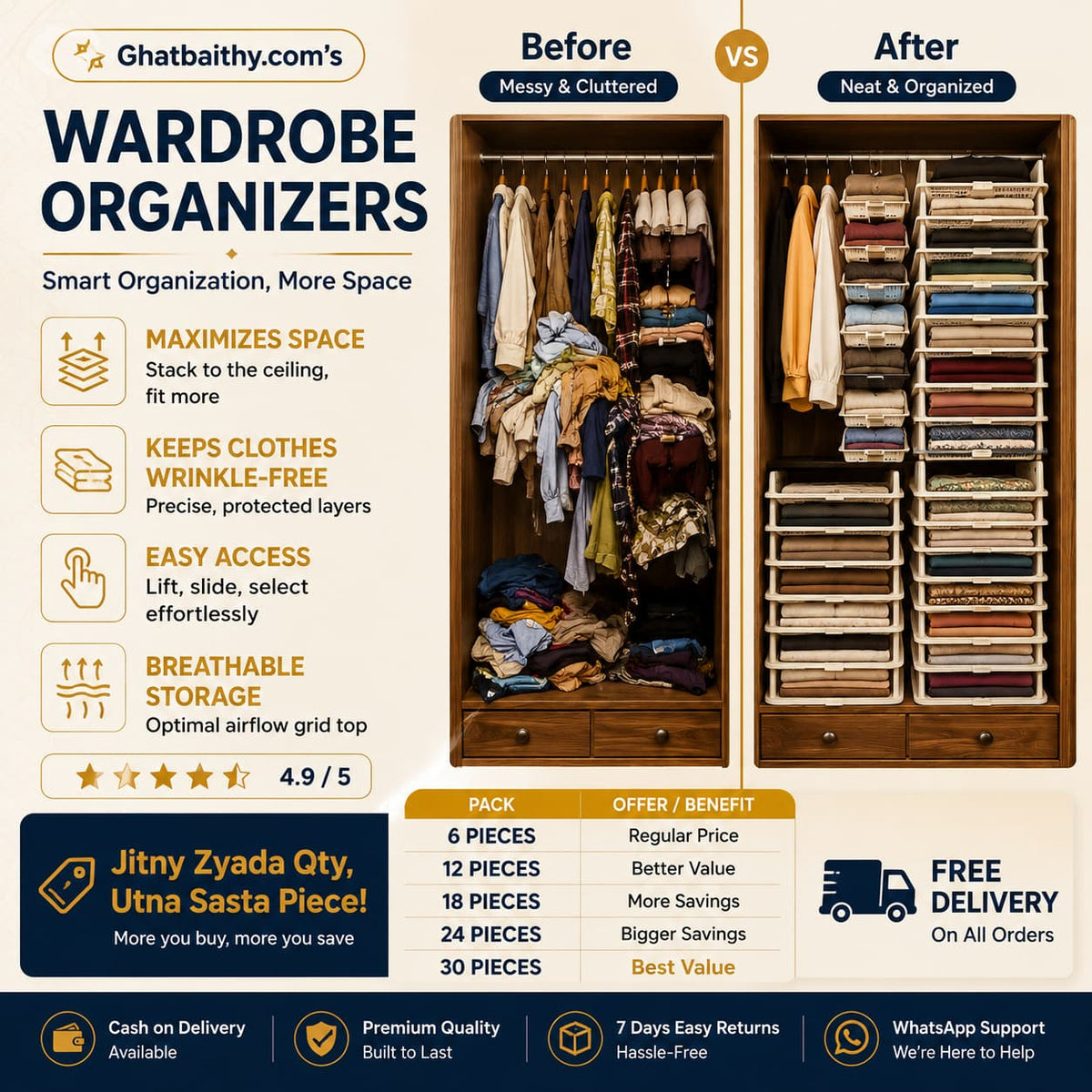 StackSmart Wardrobe Organizer