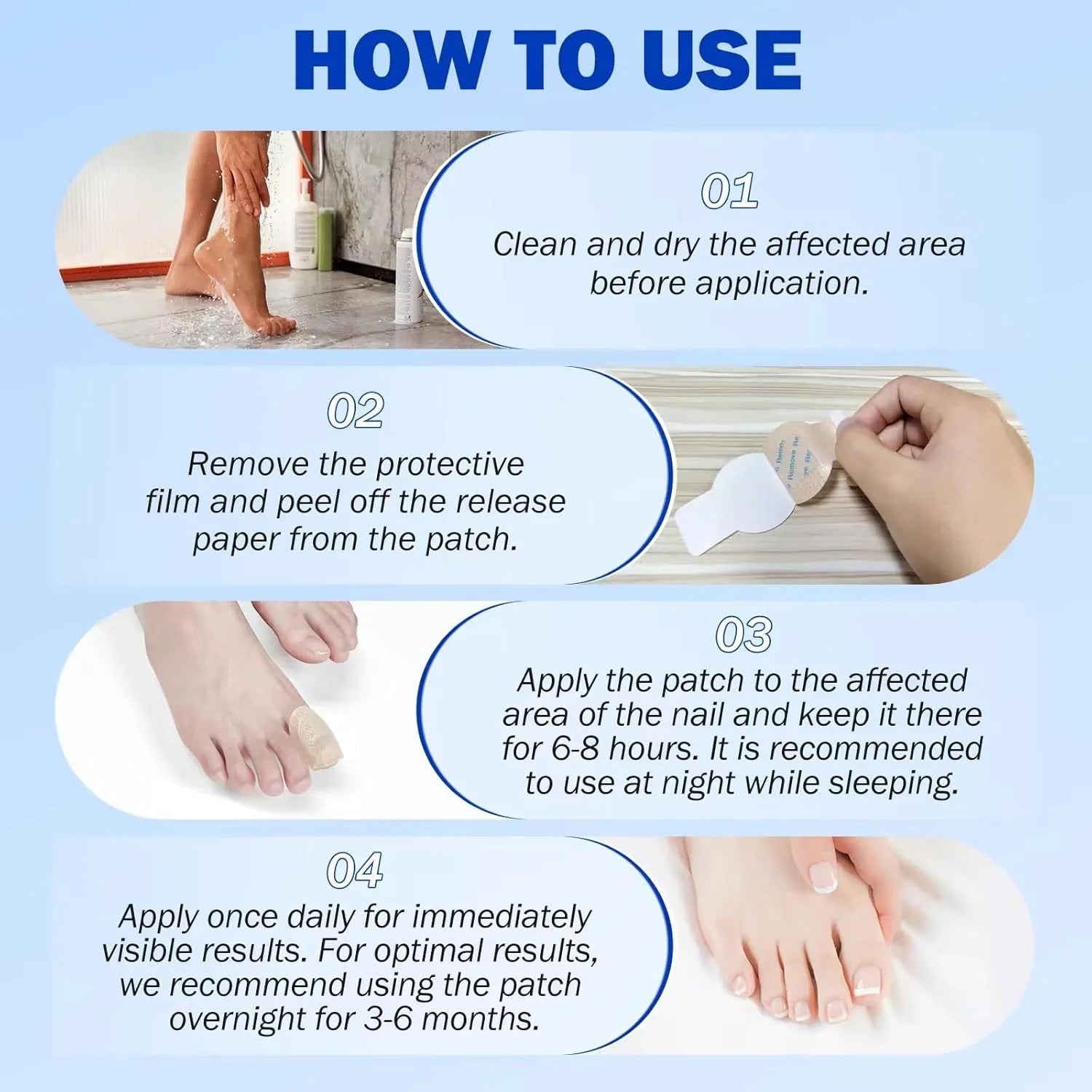 Nighttime Renewal Fungal Nail Patches